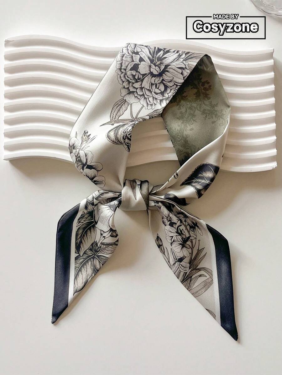 アクセサリー レディース スカーフ 1個 花柄ヘアバンド、リボンは、ネックスカーフ、ヘアバンド、バッグ、ヘアアクセサリーの装飾とし拍卖