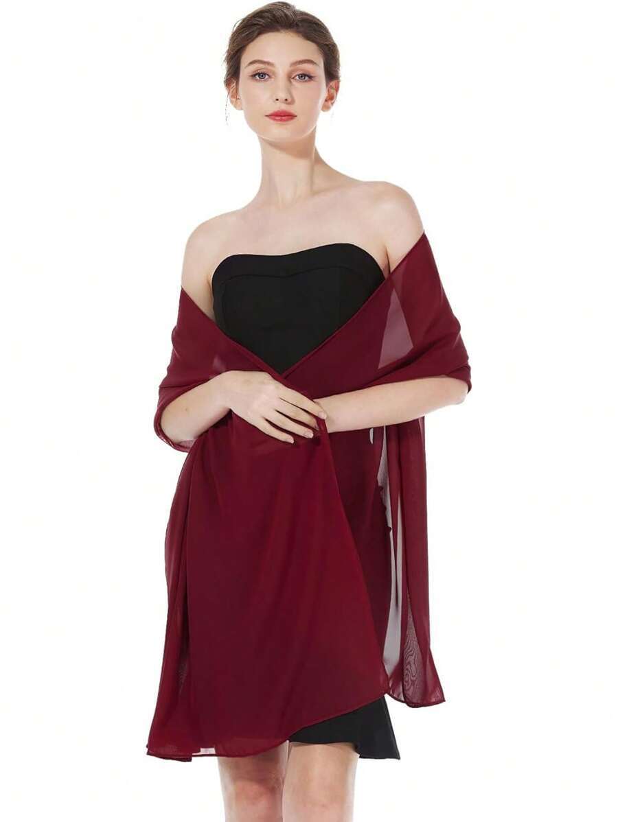 アクセサリー レディース スカーフ シフォンショール スカーフ ラップ ブライダル ウェディングパーティー イブニングドレス 特別拍卖