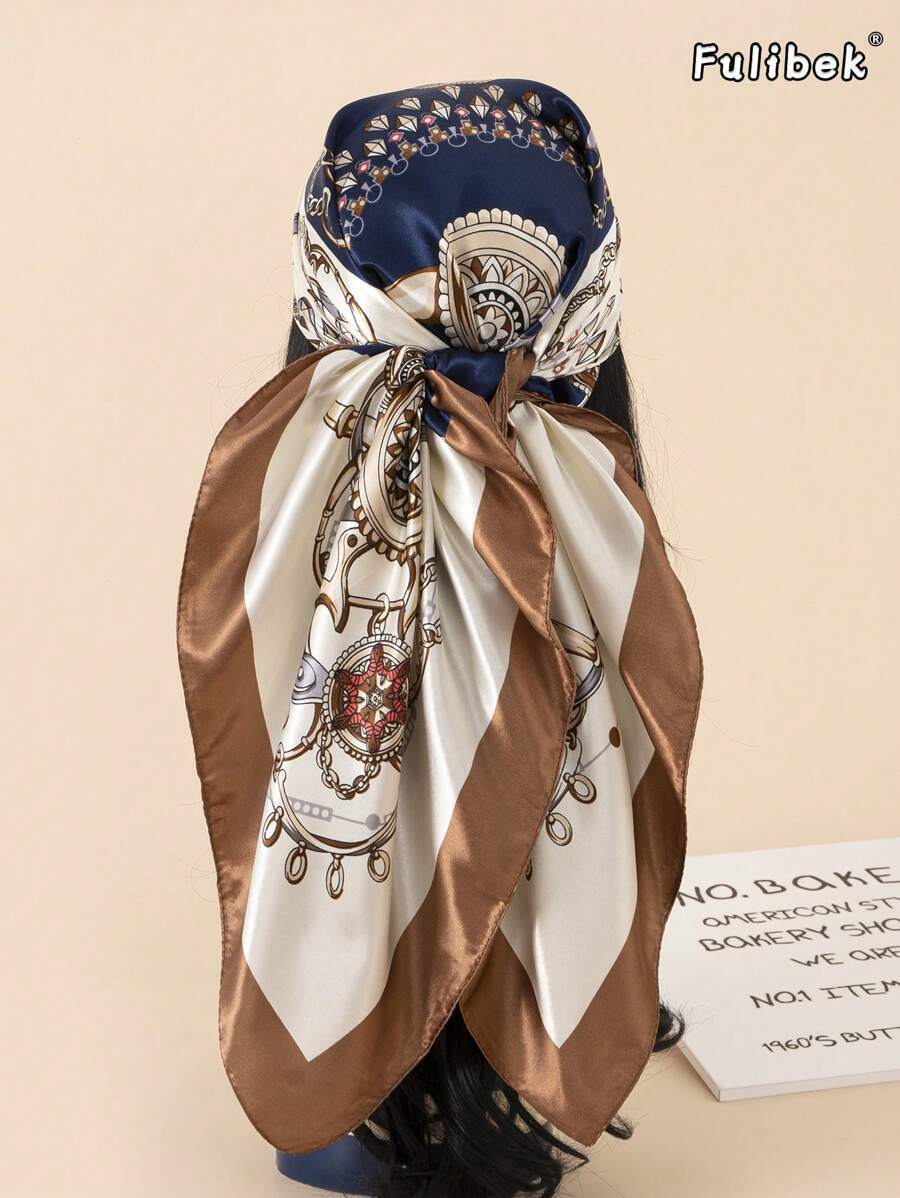 アクセサリー レディース スカーフ 1枚 90? 女性用 シルクスカーフ 柄プリント バンダナ・スクエアスカーフ ビーチ、休暇、日拍卖