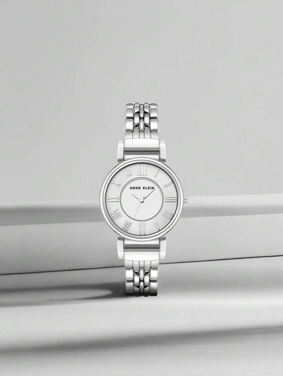 腕時計 レディース クォーツ レディース クラシック シルバートーン クォーツ ウォッチ ステンレス鋼 ケース 調整可能 ブレスレ拍卖