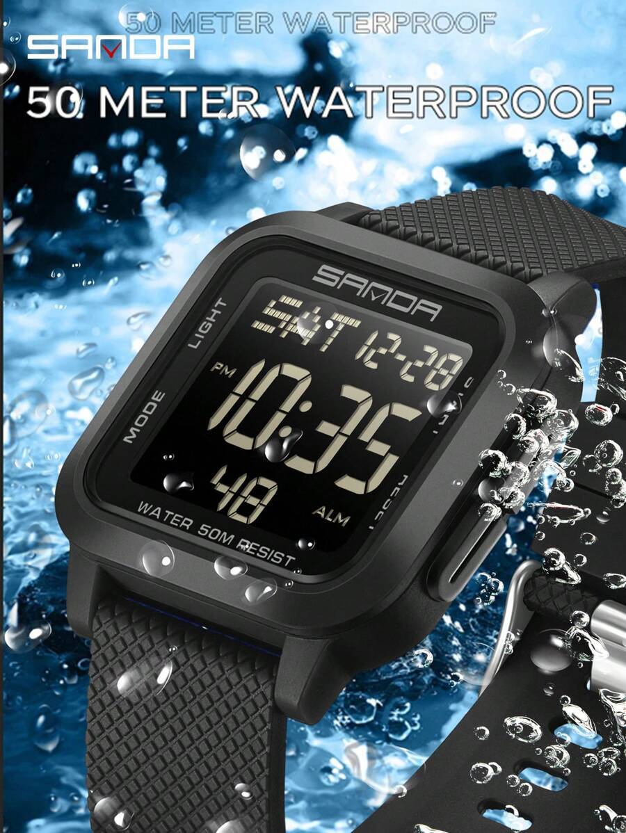 腕時計 メンズ デジタル . トップブランド 学生 ティーンエイジャー デジタル スポーツウォッチ レジャーファッション ユニ拍卖