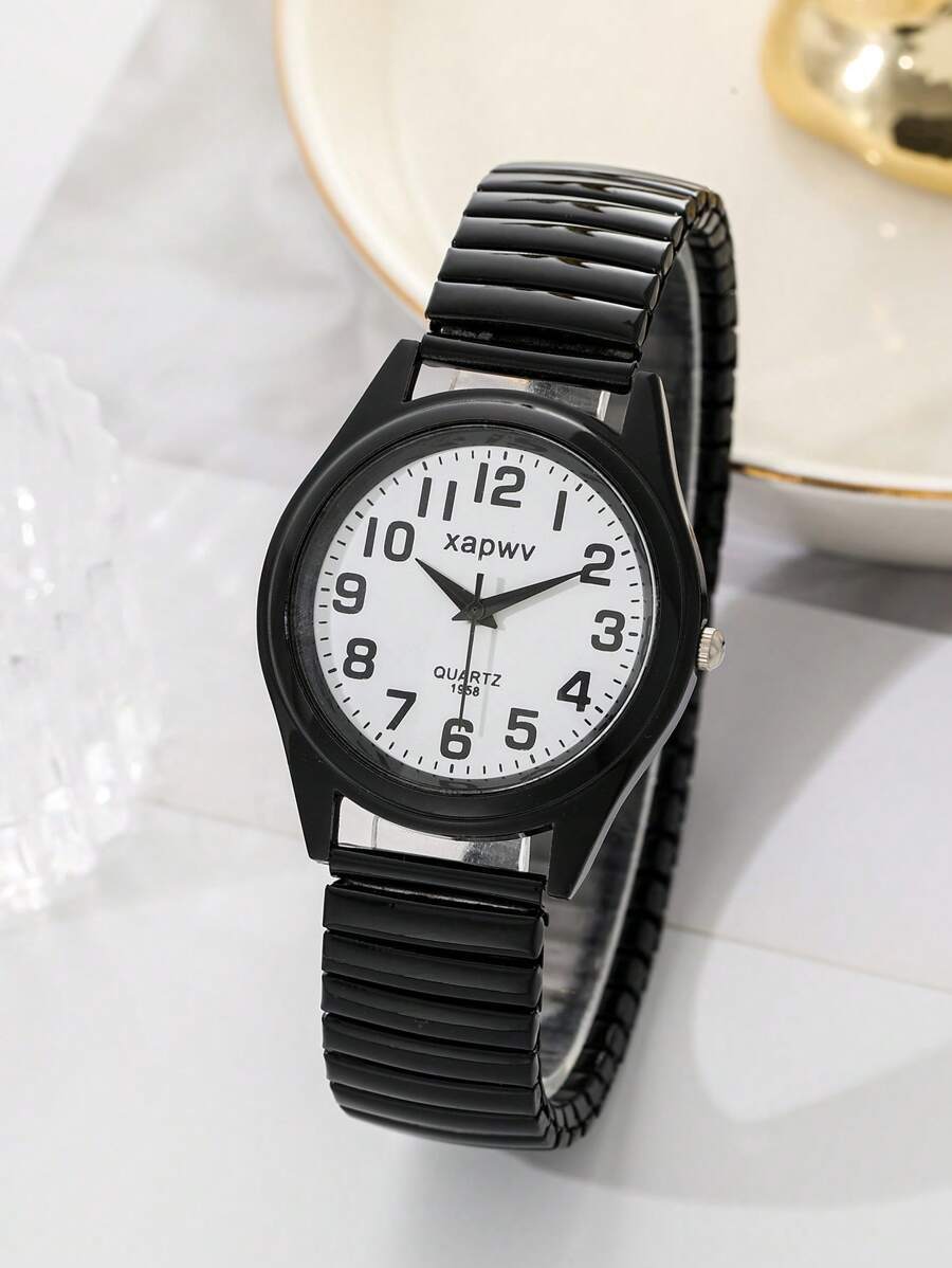 腕時計 レディース クォーツ 1個 ファッショナブルなカジュアル クォーツ 腕時計 レディース、軽量、高校生&女性向け、レトロスタ拍卖