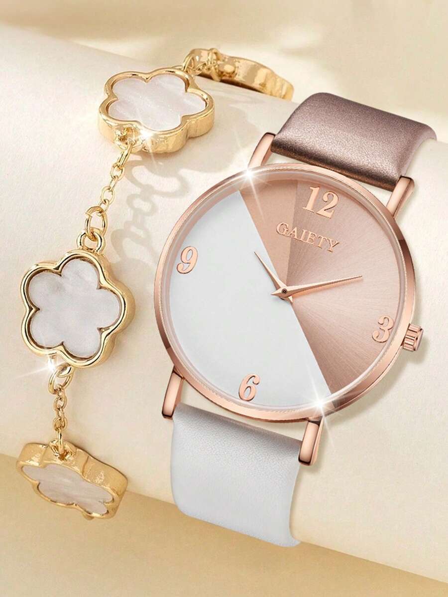 腕時計 レディース セット 2個セット レディース腕時計 PUレザーストラップ ファッション 多用途 シンプル クラシック クォー拍卖