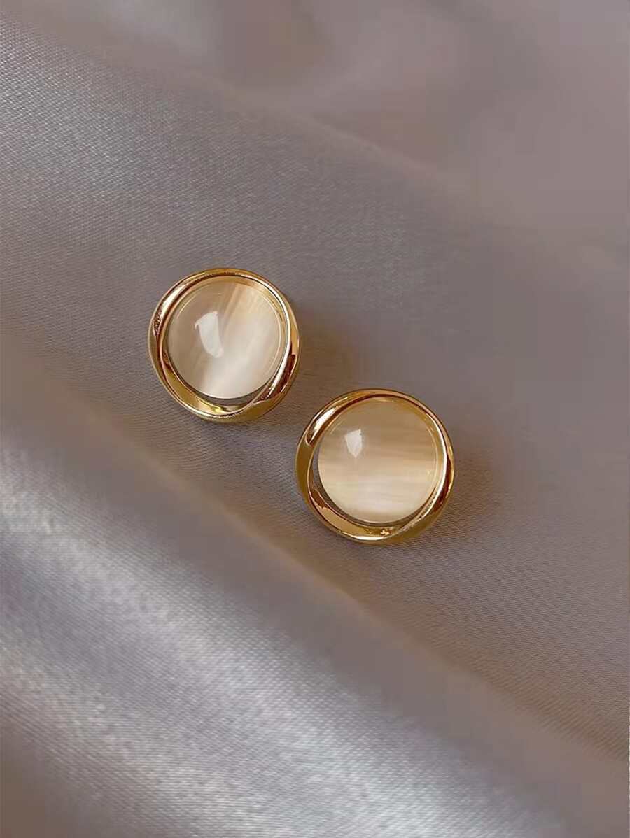 ジュエリー レディース イヤーアクセサリー 丸い スタッドピアス拍卖