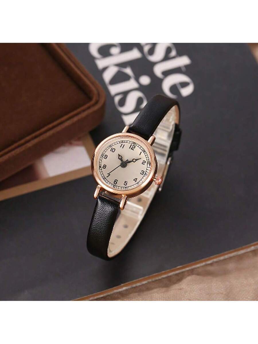 腕時計 レディース クォーツ 1個 レトロなミニダイアル クォーツ 腕時計 レディース、高級な英国風 学生用時計拍卖
