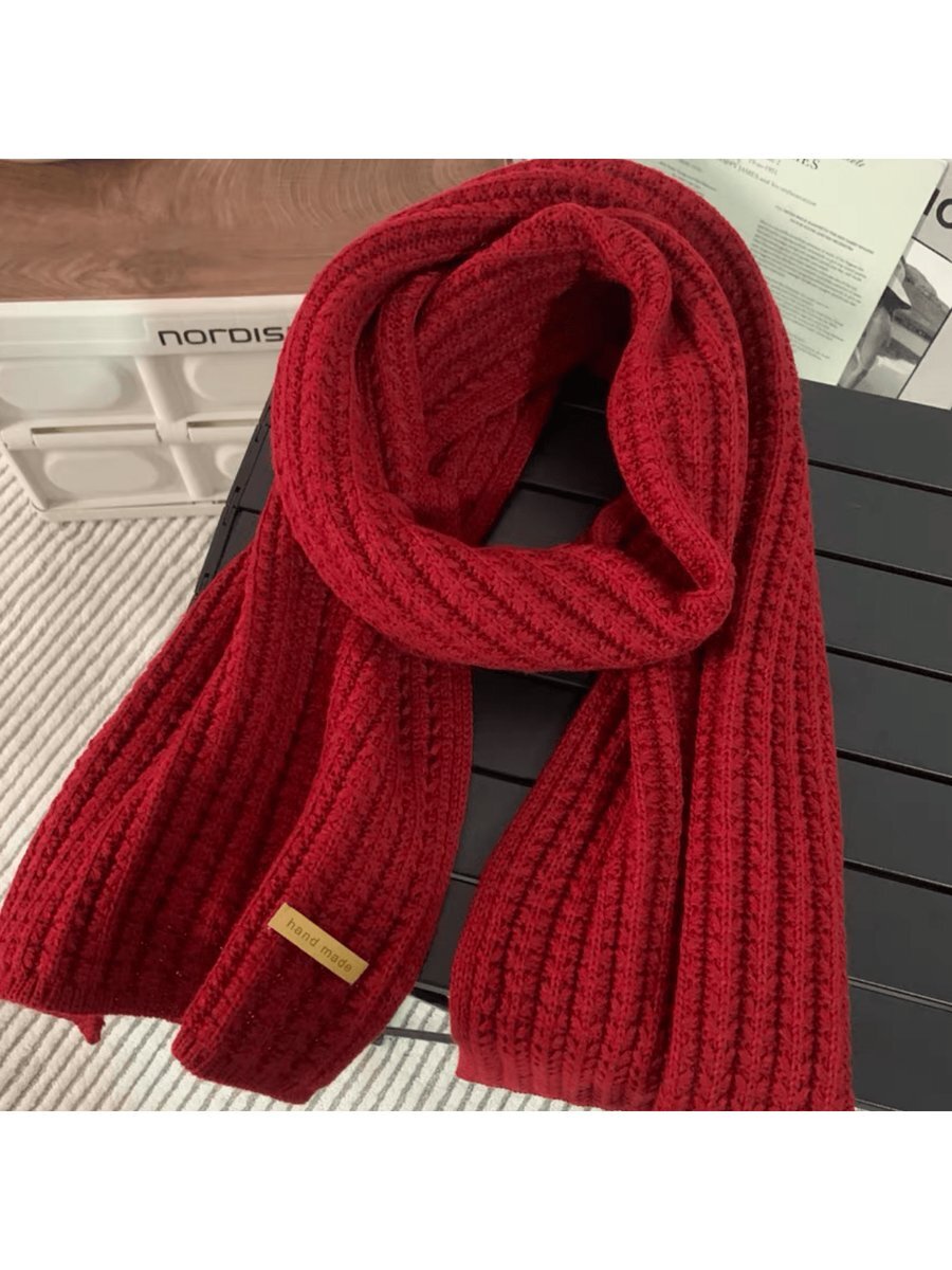 アクセサリー レディース スカーフ ウール スカーフ 保温性 厚手 1個入り拍卖