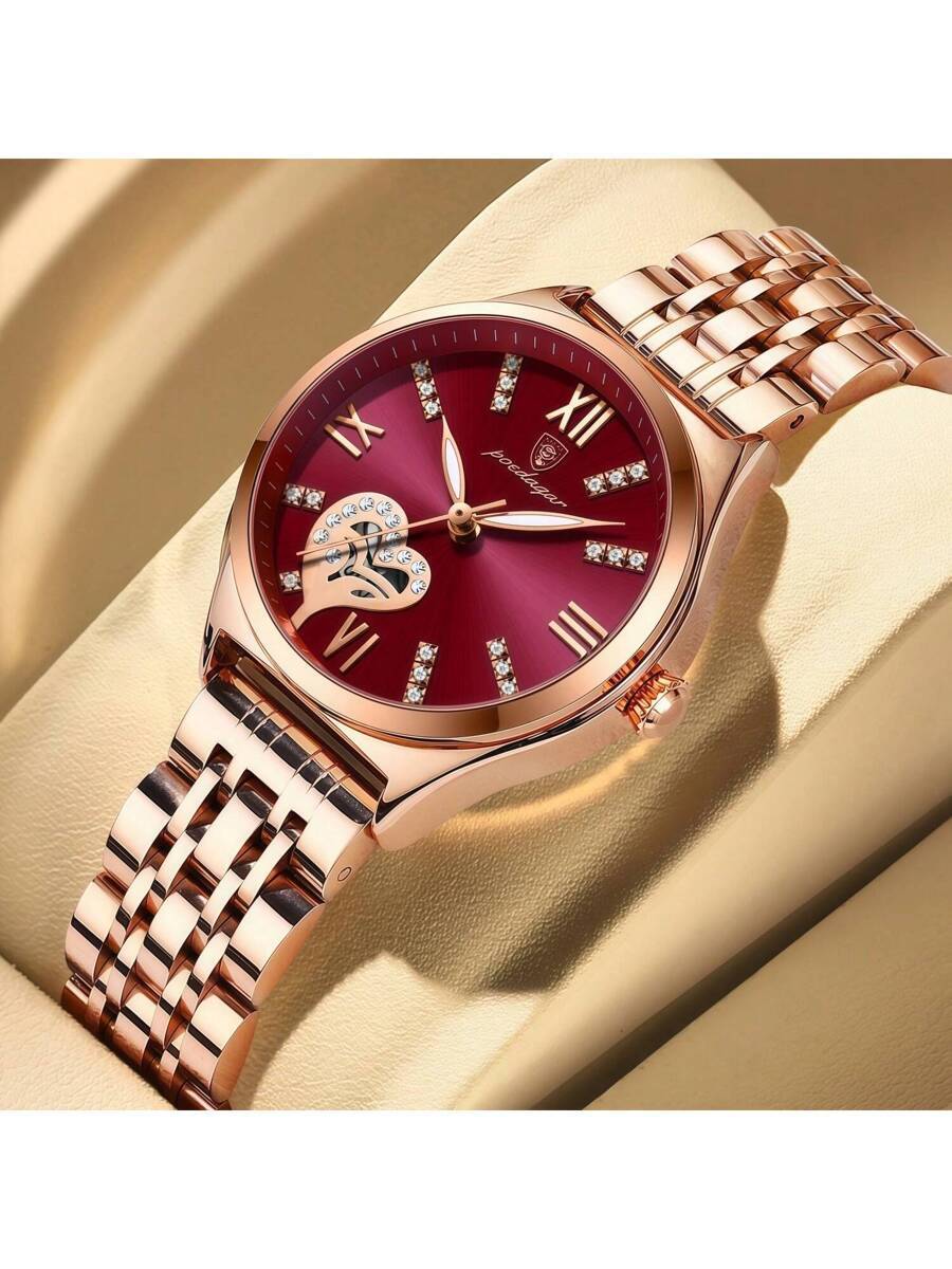 腕時計 レディース クォーツ ローズゴールド レディース腕時計ギフト 本物のブランド (オリジナル) 316ステンレススチール拍卖