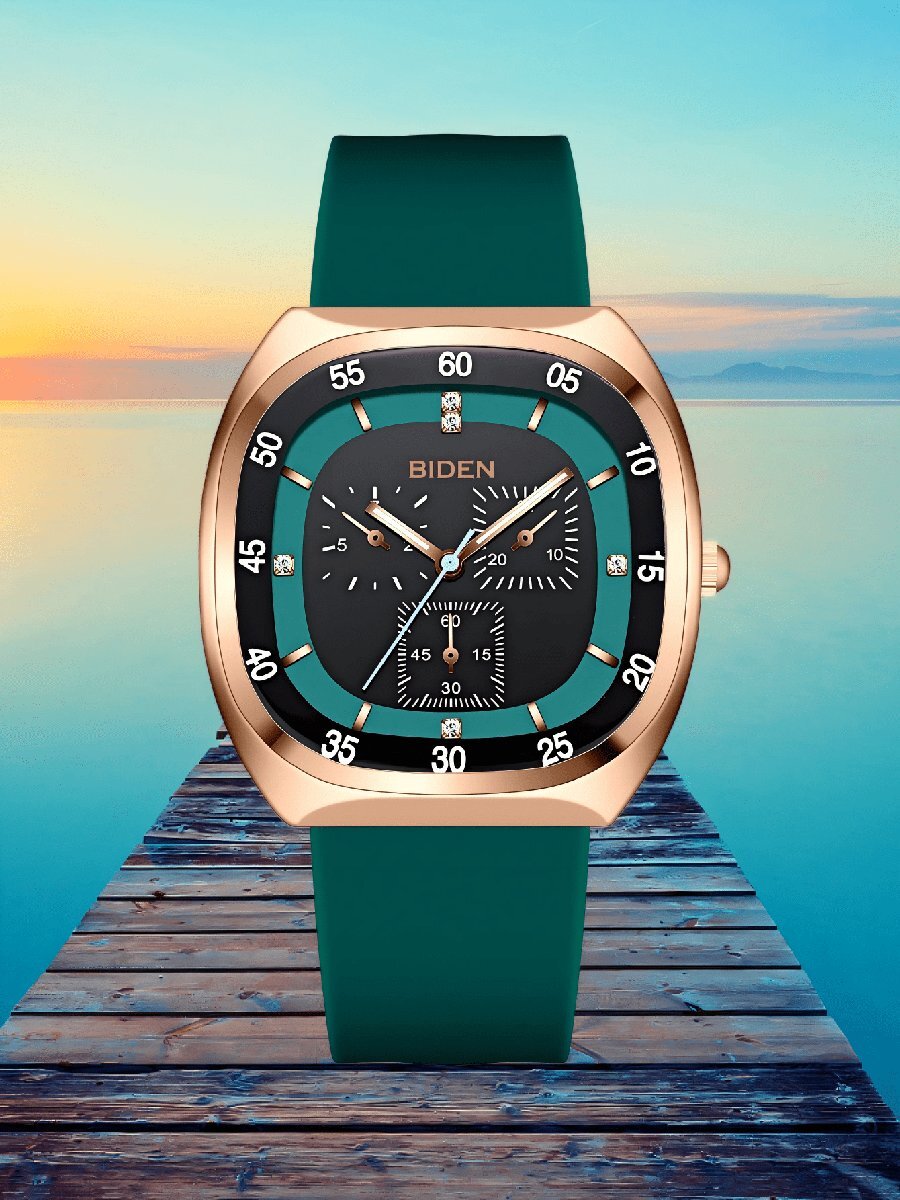 腕時計 レディース クォーツ バイデン レディース 腕時計 ダイヤモンドフェイス クォーツ 防水 シリコン拍卖