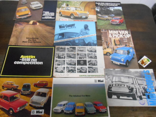 MINI ミニ カタログ 11点セット 超希少!! 当時物 1275GT クーパー 1800 モーリス オースチン クラブマン カントリーマン 1100 1300拍卖