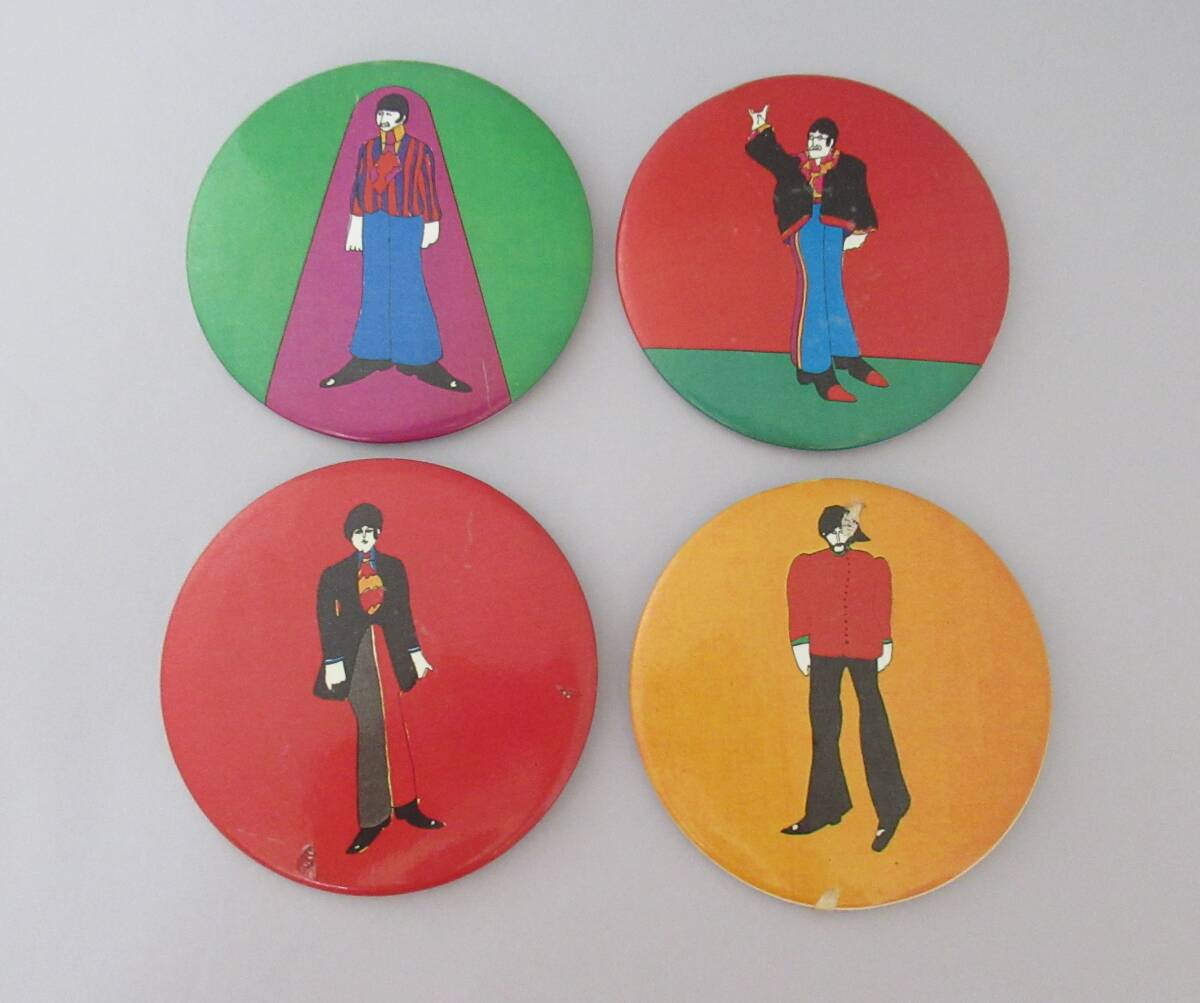 1960'S VINTAGE オールド★The Beatles/ザ・ビートルズ◆バッジ 缶バッジ カンバッジ Yellow Submarine イエロー・サブマリン拍卖
