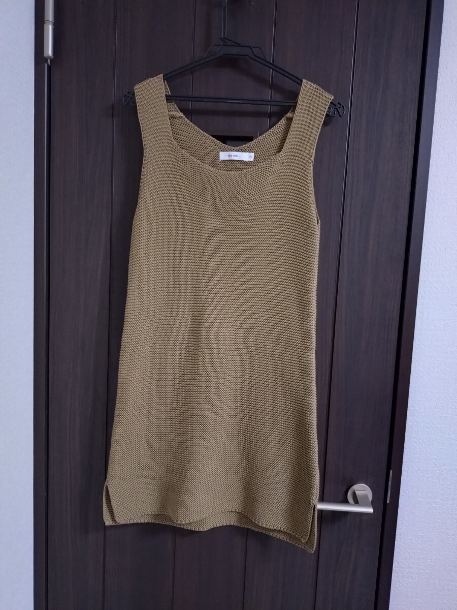 ニコアンド niko and ノースリーブ ニットワンピ【美品】拍卖