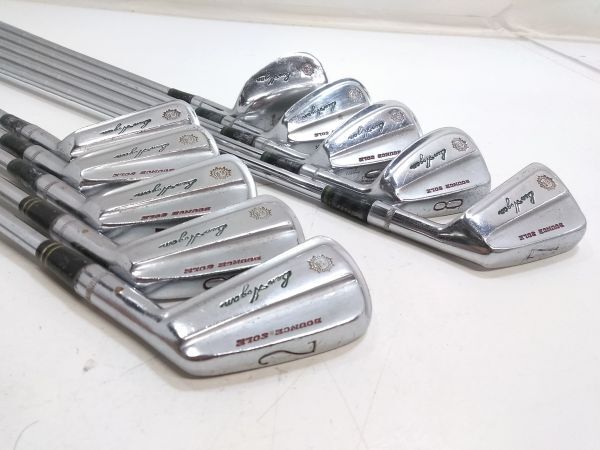 ◇送料無料 稀少2番から 10本セット BenHogan ベンホーガン Bounce Sole 2I-9I E S 純正スチール (3) アイアン 0715-39E @140◇拍卖