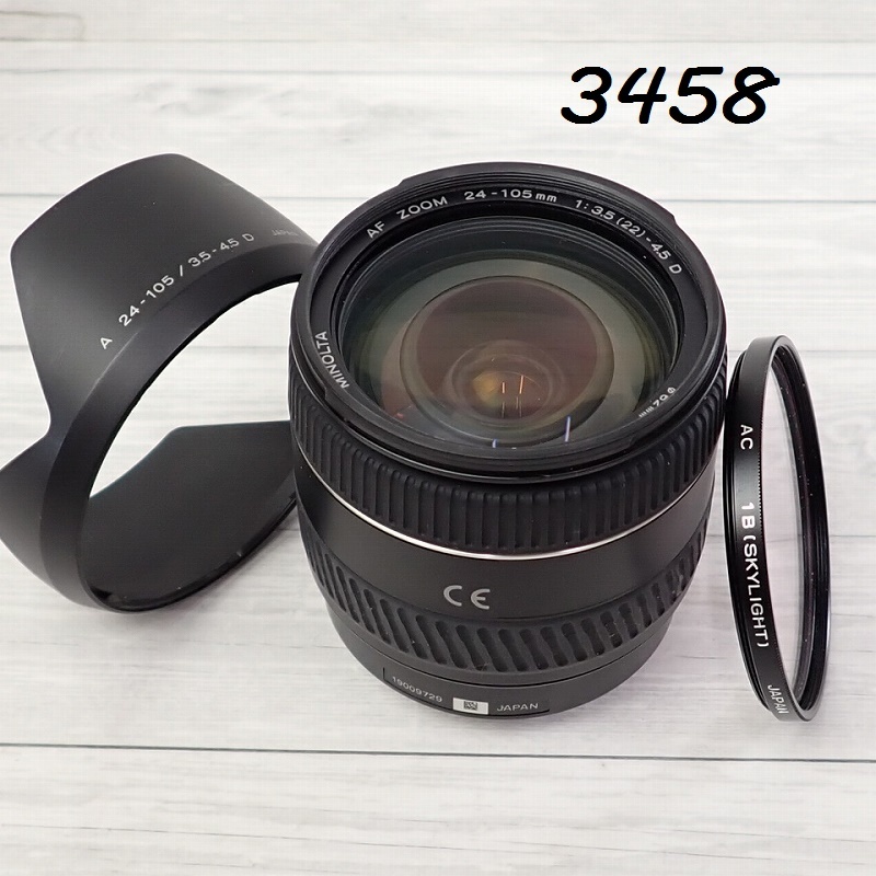 ●FK-3458 MINOLTA AF ZOOM 24-105mm 1:3.5(22)-4.5D Φ62 20250729拍卖