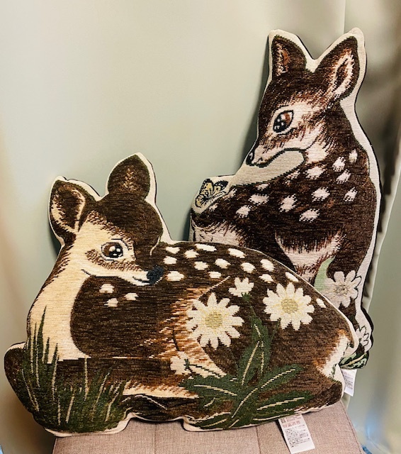 送料込 フランフラン francfranc × ケイタマルヤマ KEITA MARUYAMA バンビ クッション 2個セット 美品拍卖