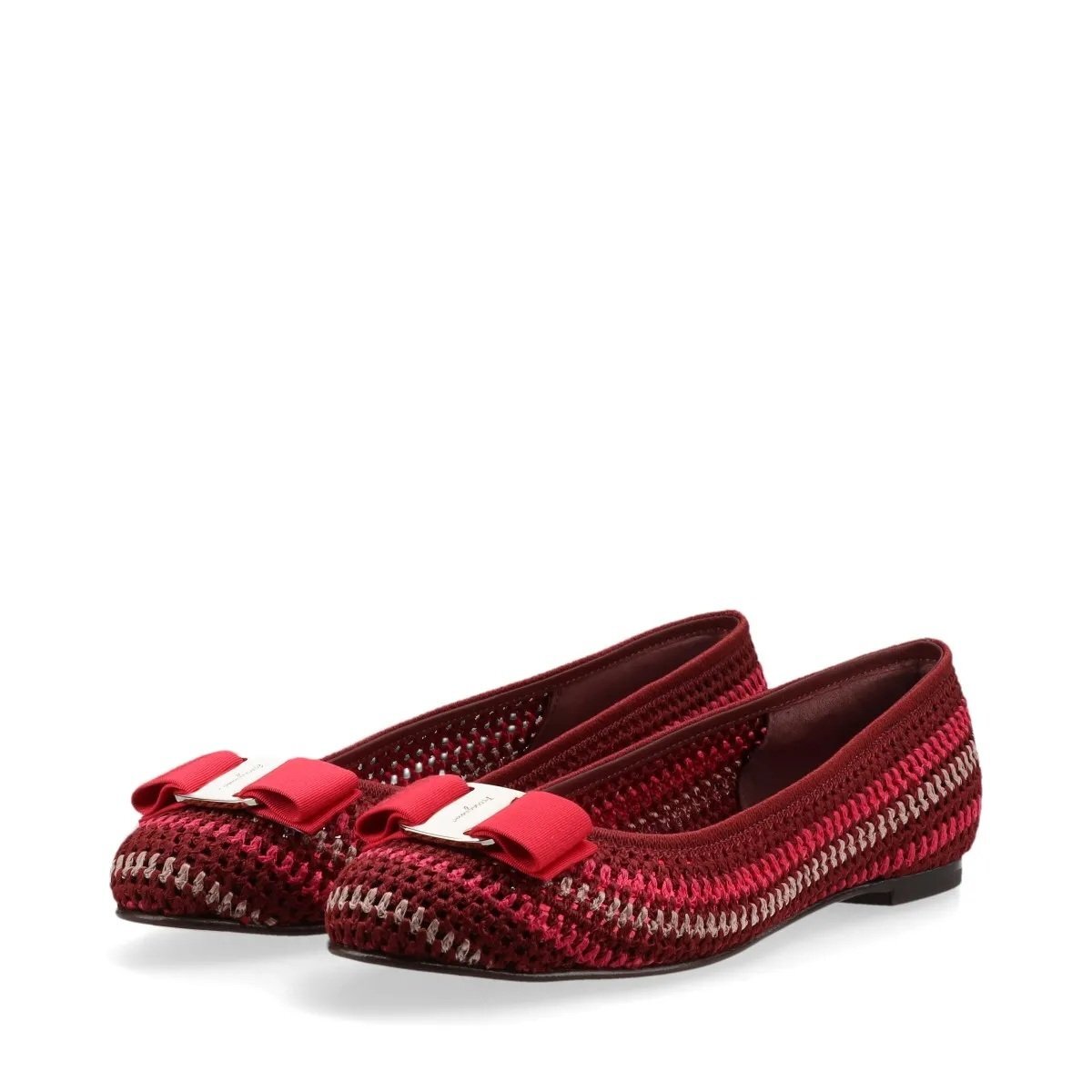 ■1円■未使用■サルヴァトーレフェラガモ■ヴァラリボン フラット 5 レッド パンプス ヒール 靴 シューズ レディース MMM CJ50-13拍卖