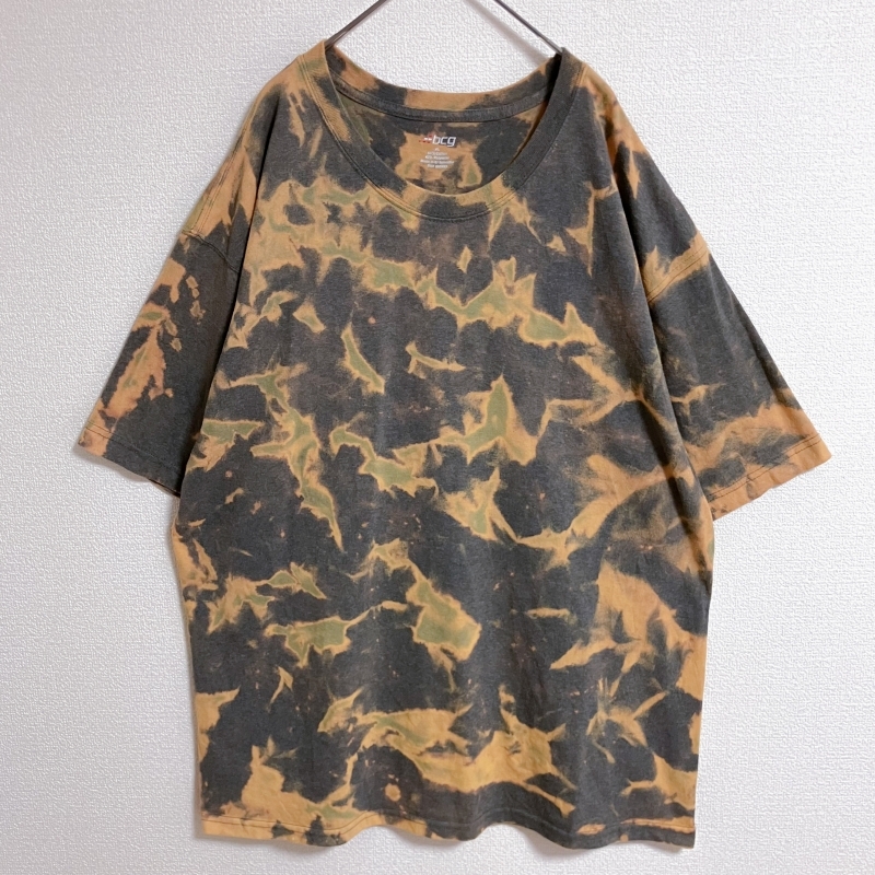 bcg タイダイ柄 半袖Tシャツ XL グレー カットソー ベージュ 春夏物拍卖