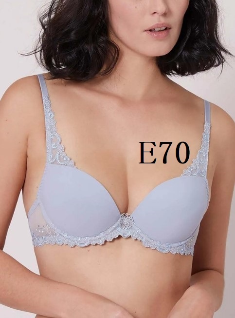 E70☆Simone Perele Deliceシモーヌ ペレール フランス高級ランジェリーブラ 水色 格安拍卖