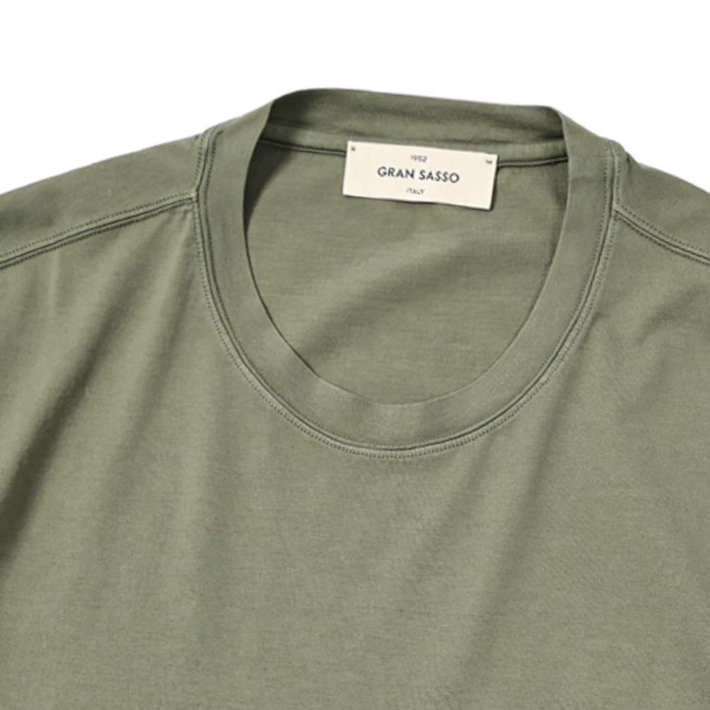 新入荷 新品 グランサッソ GRAN SASSO VINTAGE Tシャツ クルーネック 半袖 メンズ ORGANIC COTTON 406139-E-50拍卖
