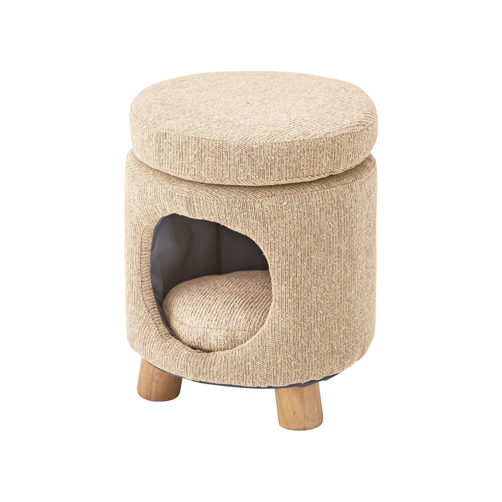 スツール ペットハウススツール PETSTOOL maru 犬 猫 ST-61 ベージュ拍卖