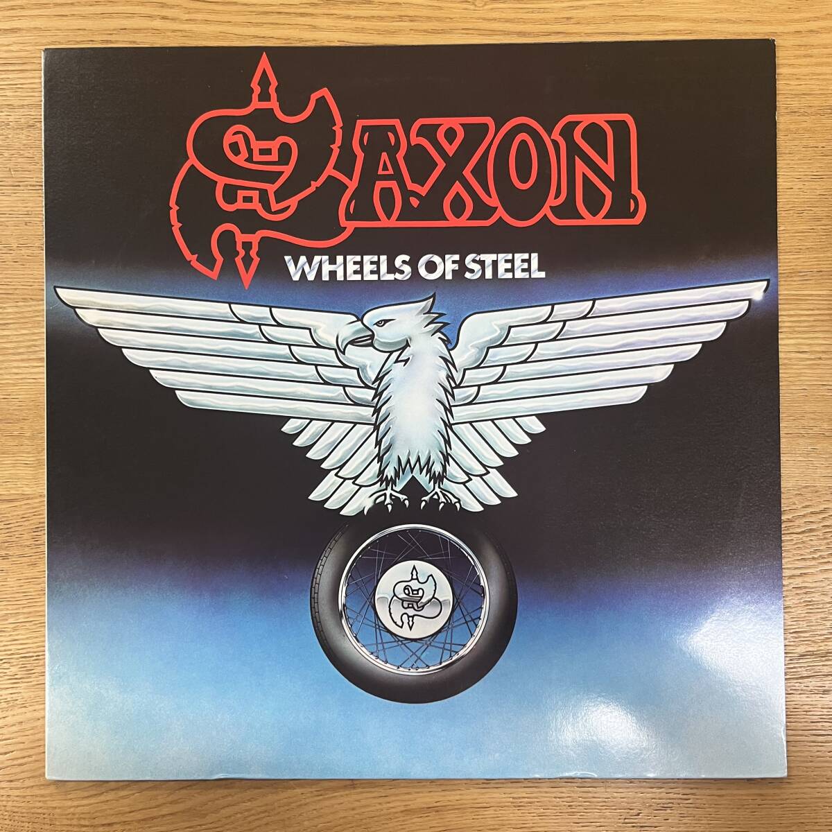 美盤 LP/Saxon(サクソン)/『Wheels Of Steel(暴走ドライヴィン)』/Carrere(P-10870G)/洋楽ロック NB0730-17拍卖