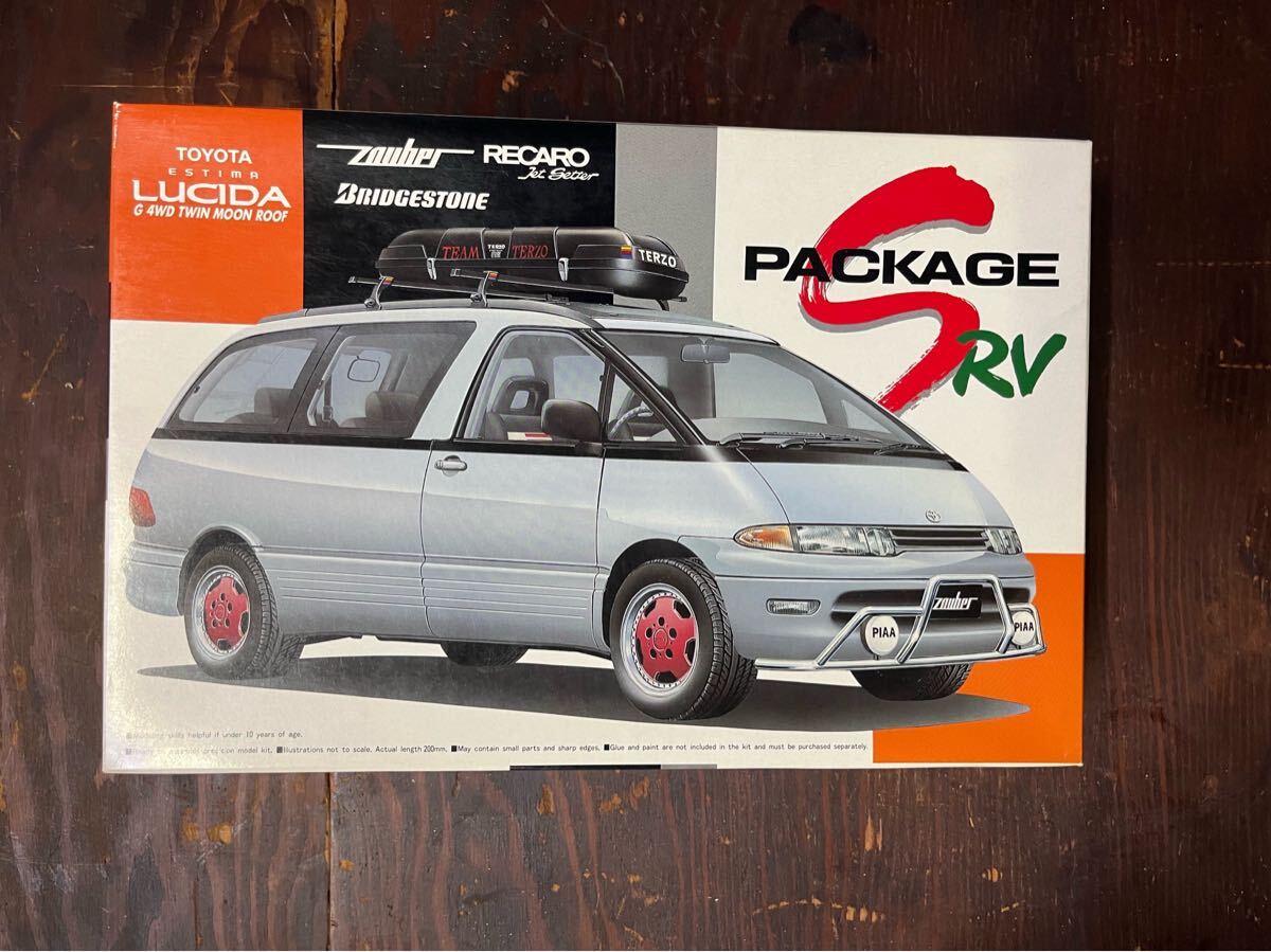 TOYOTA ESTIMALUCIDA G 4WD TWIN MOON ROOF※スティマ・ルシーダSG 4WD「4SパッケージRVシリースAOSHIMAプラモデル当時物絶版拍卖