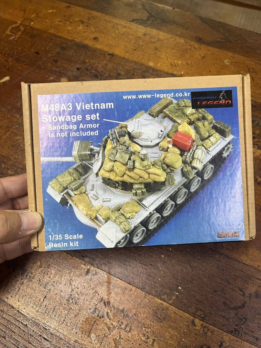 M48A3 VietnamStowage setSandbag Armor is not included1/35 ScaleResin kit WW戦車ガレージキットガレキレジンワンフェス絶版当時物拍卖