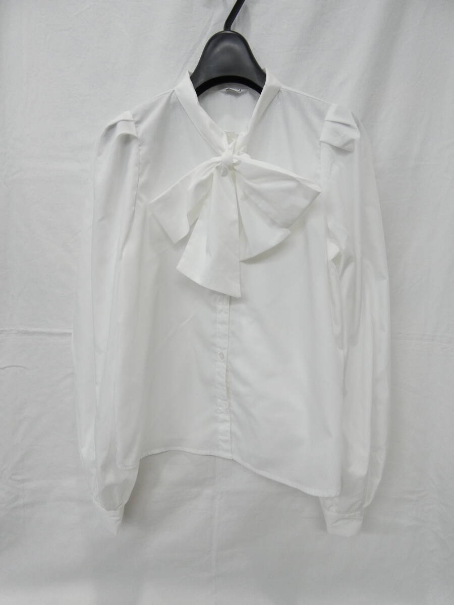 ▼INGNI/イング▼ボウタイブラウス/M/白拍卖