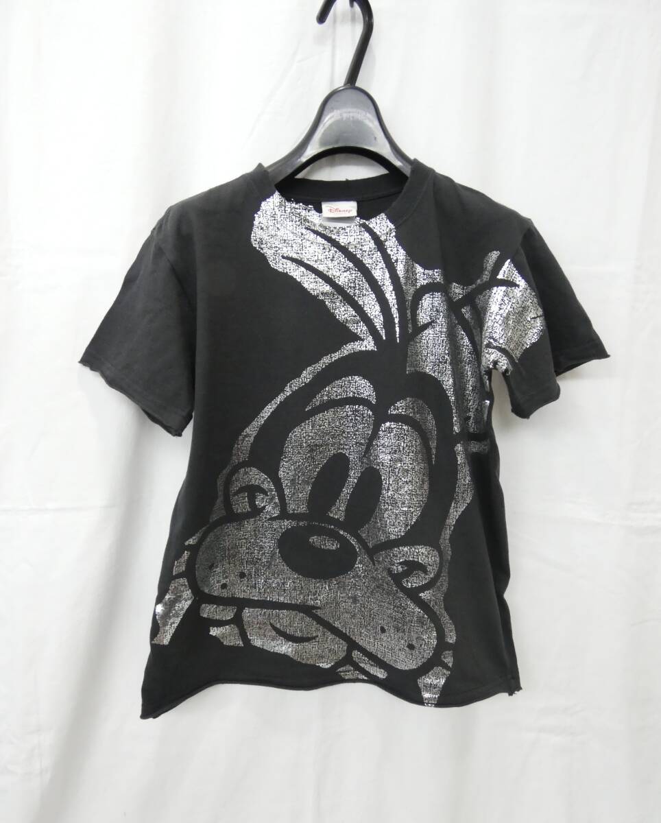 ▼Disney store/グーフィー▼半袖Tシャツ USED加工/M/チャコールグレー拍卖