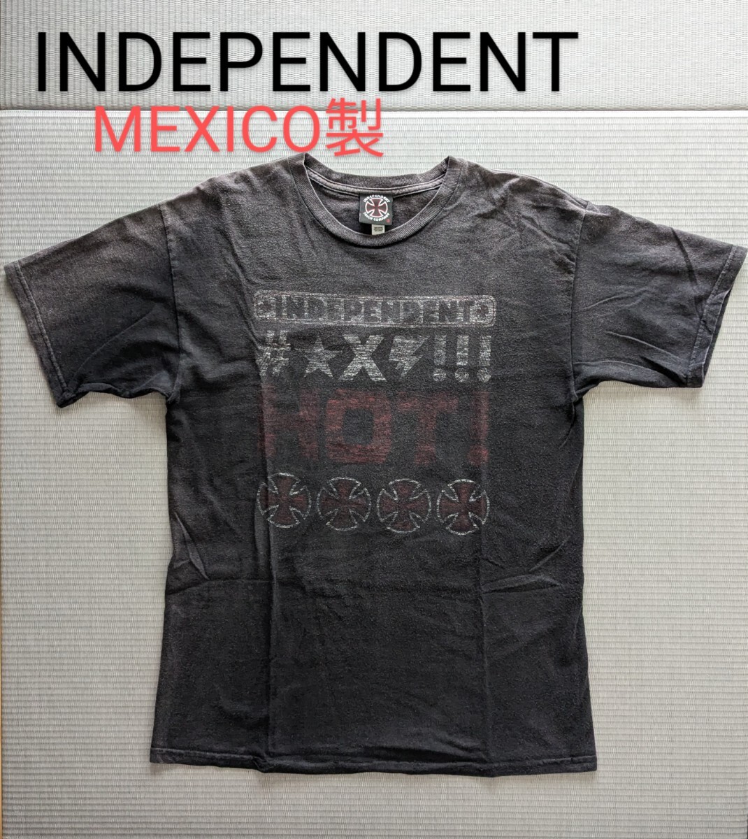 INDEPENDENT メキシコ製 Tシャツ インディペンデント M スケート 黒拍卖