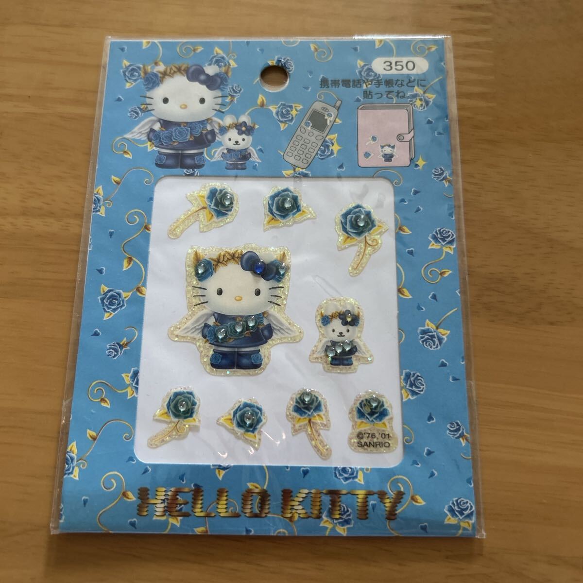 ブルーローズ キティ シール 平成 2001 ステッカー エンジェル バラ ハローキティ拍卖