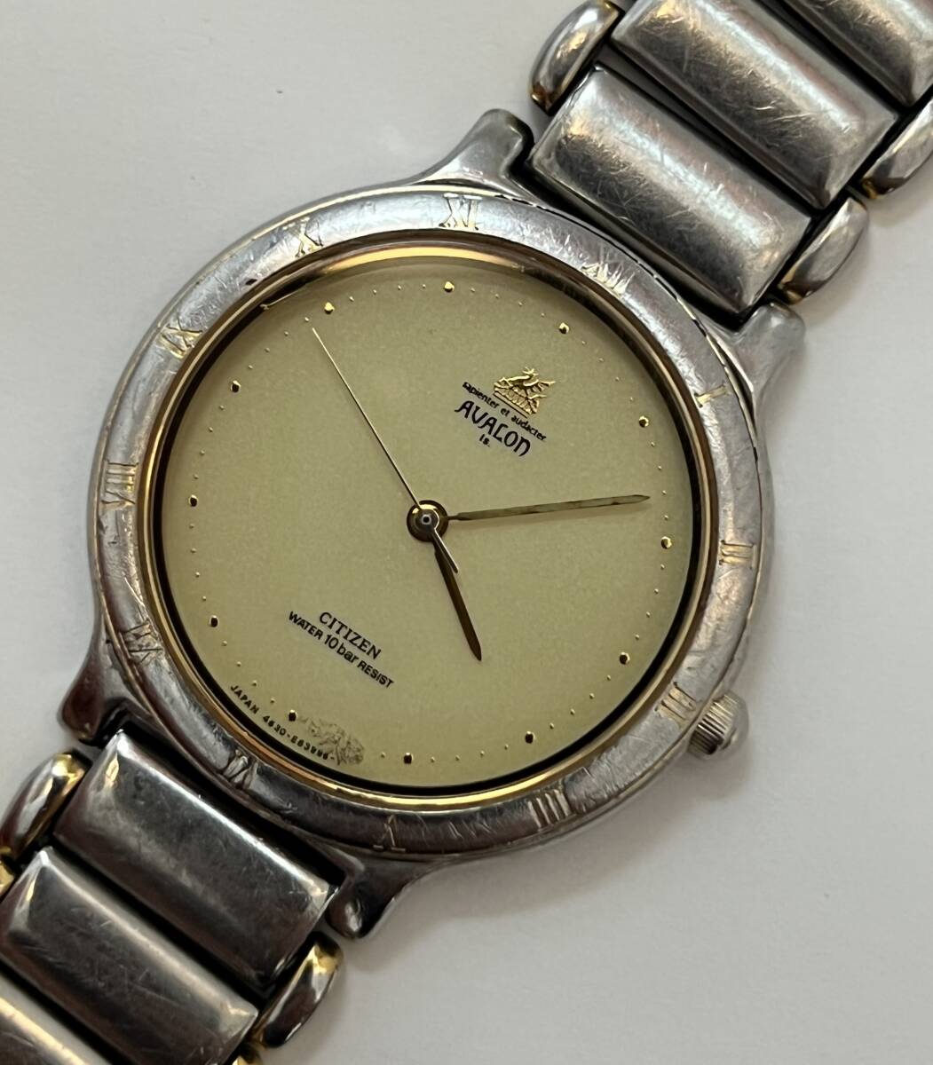 動作未確認 CITIZEN シチズン AVALON メンズ 腕時計 ベルト切拍卖