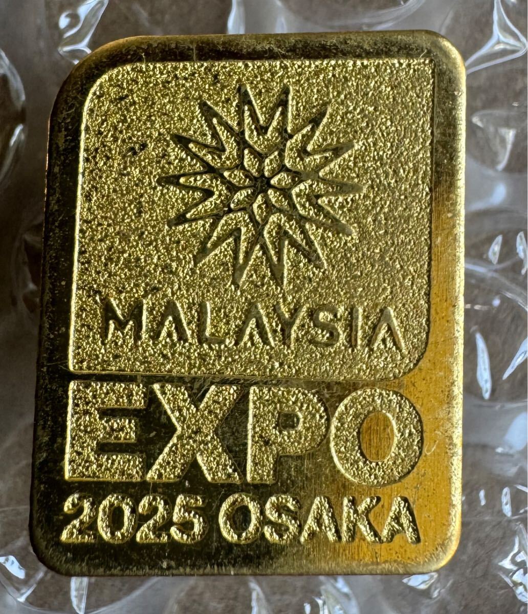 超激レア!!★大阪・関西万博★マレーシア館★ゴールド EXPO2025 OSAKA Malaysia★金★ピンズ★ピンバッジ★マレーシア館・公式ロゴ★拍卖