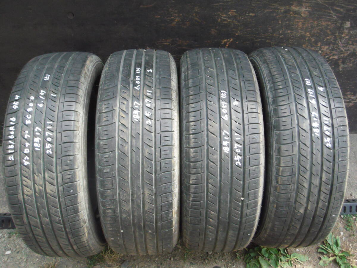 215/60R16 95H●ダンロップ 2018年夏タイヤ4本●250711拍卖