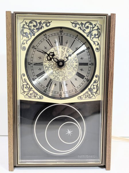 希少 レア 動作確認済◆電気時計◆【ナショナル/National】リングレット TE-576 ミステリアス 置時計 60専 松下電工 昭和 レトロ ★1拍卖