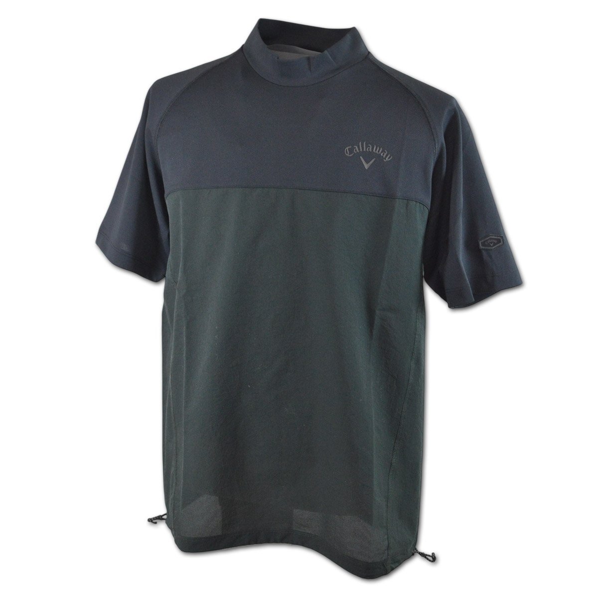 20%OFF【キャロウェイ】メンズ 半袖ハイネックシャツ L 黒 C25134104-1010 Callaway ゴルフ モックネック かっこいい おしゃれ @拍卖