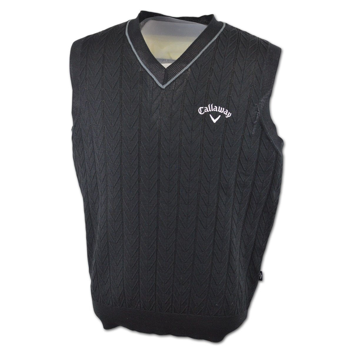 20%OFF【キャロウェイ】メンズ ニットベスト LL 黒 C25119100-1010 Callaway ゴルフ かっこいい おしゃれ @拍卖