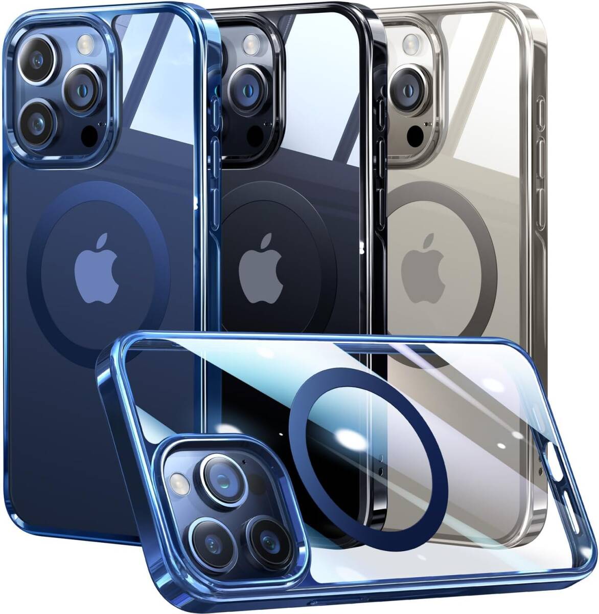 【本体を再現・Magsafe対応】Alphex iPhone 15 Pro Max 用 ケース iPhone純正色 マグネット搭載 黄変なし 米軍MIL規格 耐衝撃拍卖