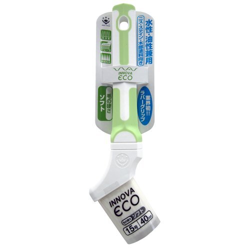 ハンディ・クラウン INNOVA ECO刷毛 ソフト 40mm(15号) 水性油性兼用 ラバーグリップ ウェーブ繊維仕様拍卖