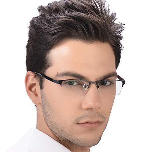 KLESIA 老眼鏡 累進変焦 遠近両用 眼鏡 記憶合金 ブルーライト 対応可 BK (度数:2.0)拍卖