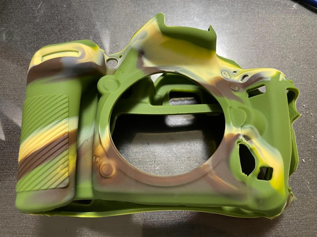 ★★カモフラージュグリーン デジタル一眼レフカメラケース 迷彩柄 シリコン拍卖