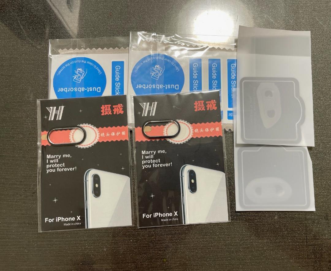 ★★iPhoneX カメラフィルム iPhone X 強化ガラス 保護フィルム 2枚拍卖