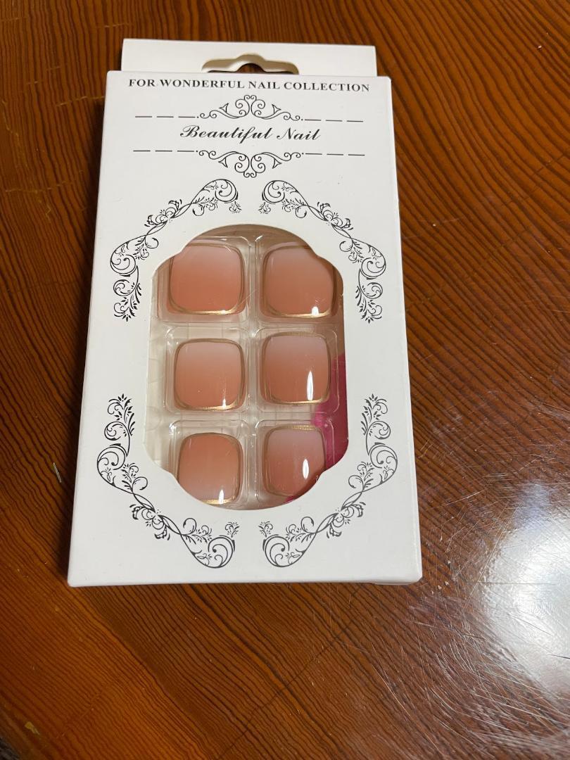 ★★Beautiful Nail ネイルチップ ヌードピンク スクエア拍卖