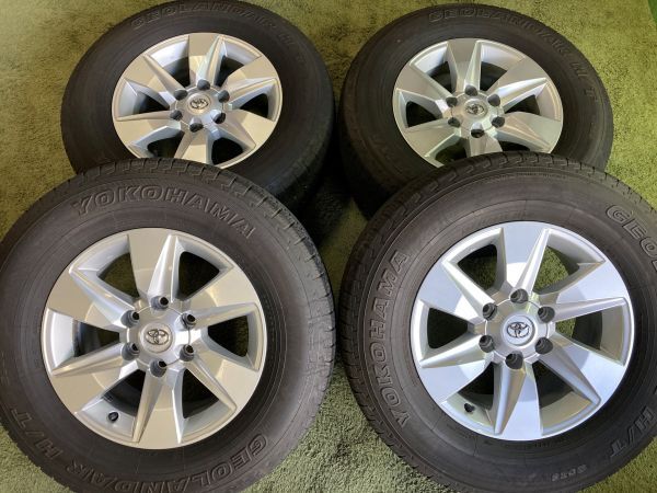 送料無料 ラジアルセット トヨタ プラド純正 17in 7.5J +25 PCD139.7 ヨコハマ GEOLANDAR 265/65R17 ハイラックス サーフ拍卖