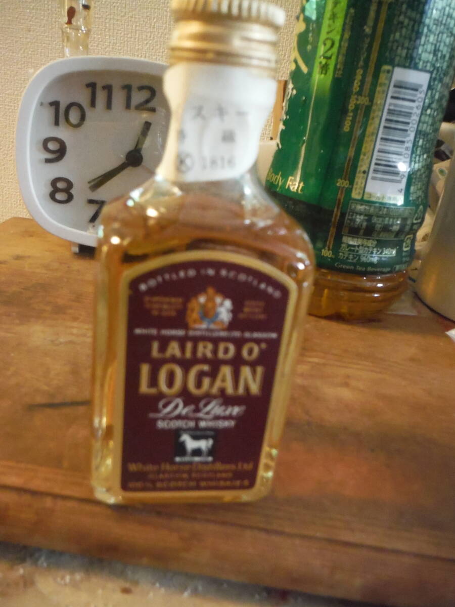 ミニボトル スコッチ 古酒特級表示 Logan スコッチ 50ml 未開栓 ガラス瓶 拍卖
