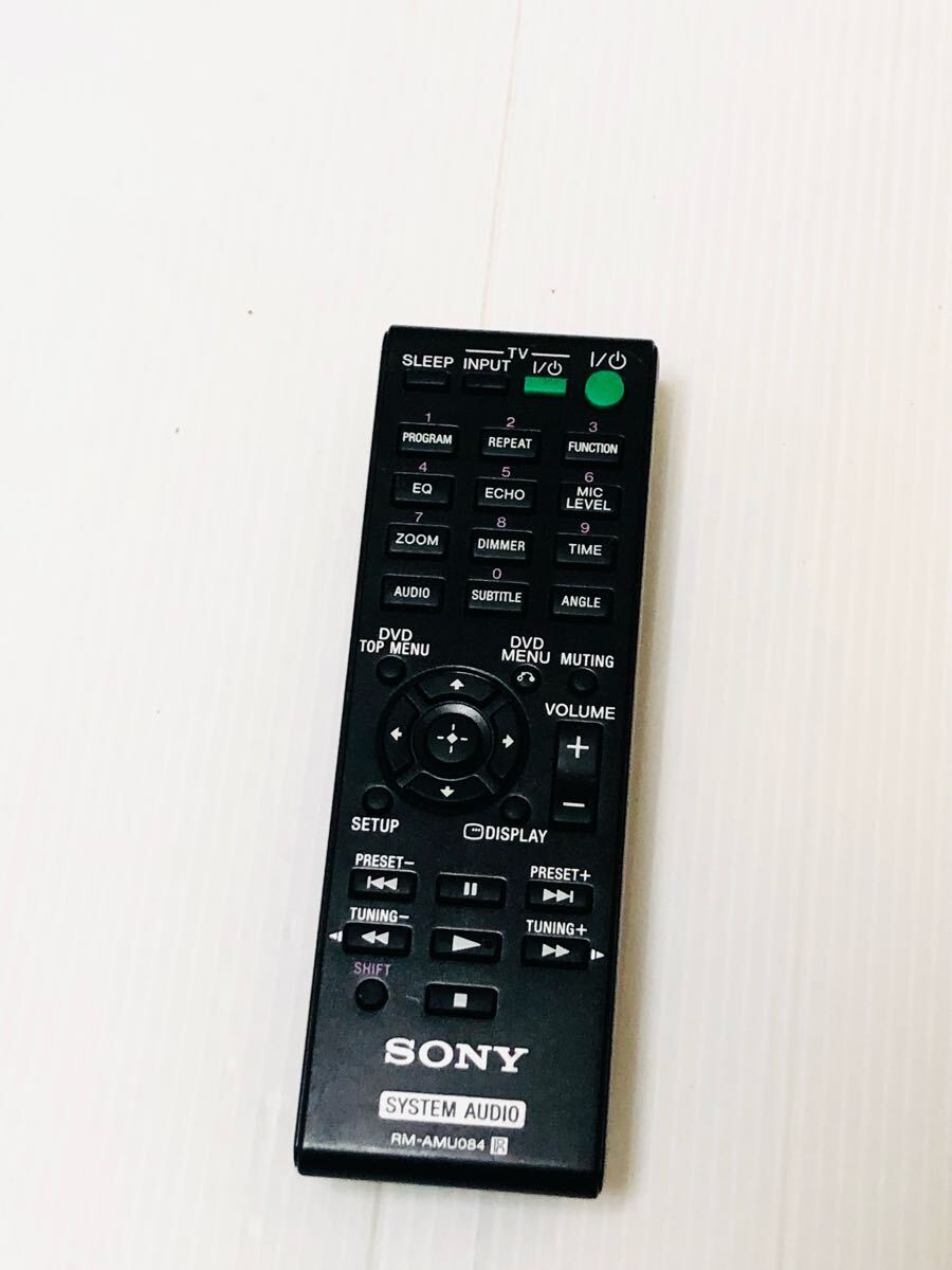 SONY オーディオ用リモコン RM-AMU084 125380 動作品拍卖