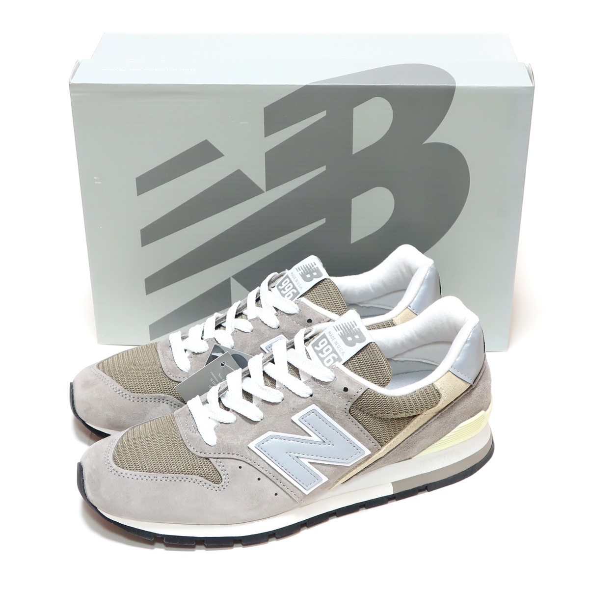 NEW BALANCE U996GR GRAY GREY SUEDE MADE IN USA US8 26cm ( ニューバランス 996 グレー スエード アメリカ製 )拍卖