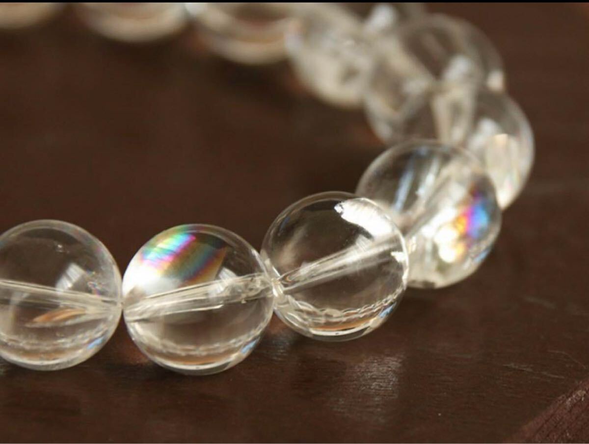 アイリスクォーツ ブレスレット 12mm 虹入り水晶 パワーストーン 天然石 お守りブレス 水晶ブレスレット 浄化作用の強いパワーストーン拍卖