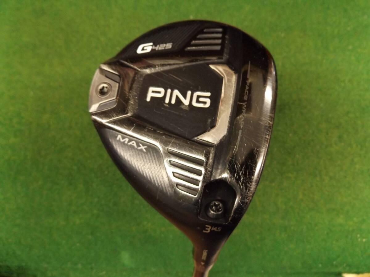 【税込】2447 PING G425 MAX 3W 14.5° 純正カーボン S カバー有 ピン フェアウェイウッド .972505拍卖