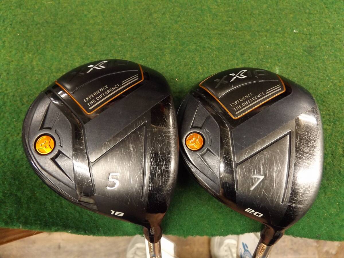 【税込】2452 XXIO (2020) X-eks- 5W+7W 純正カーボン R カバー有 セット ダンロップ ゼクシオ エックス フェアウェイウッド .2453拍卖