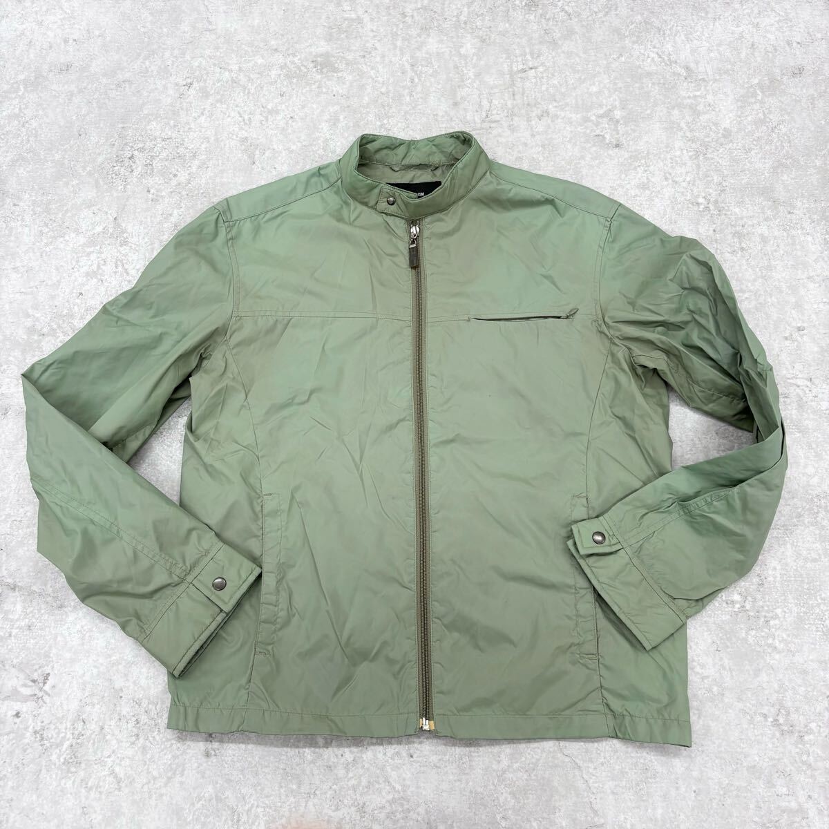 1796〓 COMME CA ISM コムサイズム ウインドブレーカー メンズ サイズF カーキ トップス 上着 ナイロンジャケット ブルゾン ジップアップ拍卖